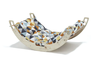 Montessori Juego Sensorial para Niños Pequeños, Arch Climber para Dormir, Montessori Rocker, Juguetes de Interior, Montessori Climb Arch Rocker con Almohada - Product Image 5