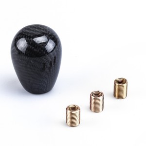 Carbon Fiber Gear <b>Shift</b> <b>Knob</b> Metal Head Ergonomic For Manual Automatic Cars - Product Image 1