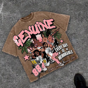 Người đàn ông của thời trang dạo phố T-<span class=keywords><strong>Shirt</strong></span> CREW NECK TEE với hộp sọ mùa hè Áo sơ mi phong cách đường phố - Product Image 2