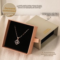 Boîte de rangement à bijoux rectangulaire texturée rose brique, deux pièces, couvercle ciel-terre, avec tiroir en éponge, emballage en gros en stock