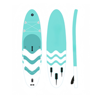 Planche à pagaie gonflable (SUP) personnalisée OEM fabriquée en Chine - Modèle iBoard ISUP couleur bois rose, comprend aileron + pagaie + laisse