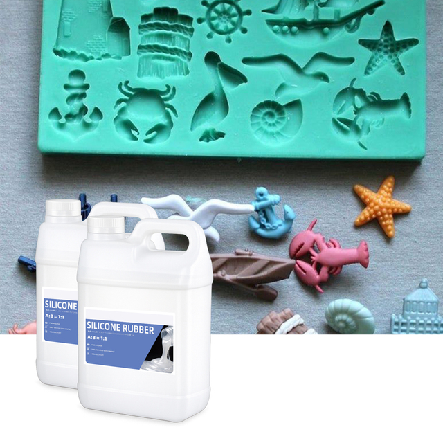 Premium Self-Defoaming RTV-2 Silicone Rubber for Mold Making Resin Art Crafts Translucent Low Viscosity 1:1 Mixing Ratio High