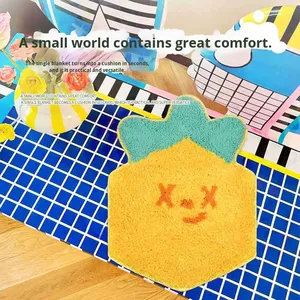 Tapis coloré en patchwork touffeté à effet floqué, motif extraterrestre, pour chambre d'enfant, chambre à coucher, couverture de chevet, tapis décoratif pour le sol - Product Image 4