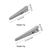 Clips de fermeture hermétiques en acier inoxydable robuste à dents pour sacs de collations, de café et de chips