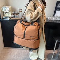 Sac de voyage portable en tissu Oxford 20-35L grande capacité extensible avec séparation sec/humide unisexe à porter à la main ou à l'épaule