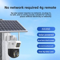 Cámara de Seguridad Exterior Inalámbrica de 6MP con Energía Solar, 4G, Doble Lente, Bajo Consumo, con Acceso Remoto Móvil e Intercomunicador de Voz Bidireccional