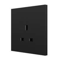 Prise murale multifonction OEM avec double interrupteur 13A, néon et ports USB Type-C intégrés