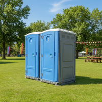 Toilettes portables économiques en gros, toilettes mobiles en plastique, toilettes extérieures, toilettes publiques, toilettes de chantier