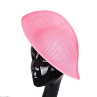 Kadın DIY Kentuchy Derby geniş ağız 30cm kilise Ascot düğün gelin Sinamay şapka baz düğün parti elbise Fascinator şapka