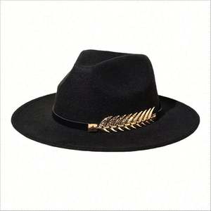 Sombreros Fedora de Vaquero Vintage de Poliéster/Algodón para Hombre y Mujer, Gorras de Fiesta Promocionales de Jazz de Diseñador, Baratos al por Mayor - Product Image 5