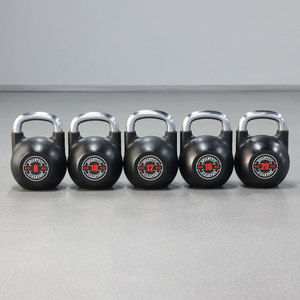 Tạ kettlebell thi đấu SMARTFIT 20-100 LBS phủ PU, gang đúc, in logo tùy chỉnh, bộ tạ tự do KGS dùng cho tập luyện thể hình - Product Image 5