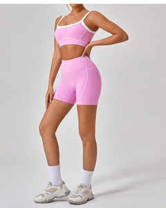 <span class=keywords><strong>Reggiseno</strong></span> Sportivo da Donna con Bordo Bianco, Antiurto, Alta Resistenza, <span class=keywords><strong>Spalline</strong></span> <span class=keywords><strong>Sottili</strong></span>, per Yoga - Product Image 3