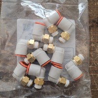 10 Kq2l11-34as Fitting Pipa Berulir 3/8" 1/8" Npt Push Fit Elbow 4e1-8va Baru, Asli, Tersedia, dengan Garansi Satu Tahun