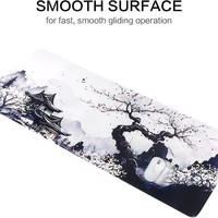 Tapis de souris de jeu en caoutchouc naturel personnalisable, grand format carré, antidérapant, écologique, imperméable, résistant à l'usure, avec motifs imprimés