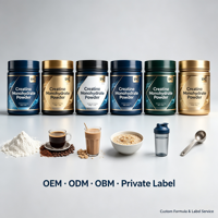 Créatine Monohydrate en Poudre en Gros 5000mg 500g Sans Sucre Soutien Naturel Beauté & Énergie Complément Alimentaire OEM