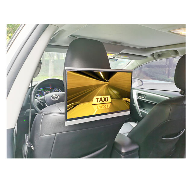 13.3 Inch 4K Car Back Seat 12 Volt Universal Touch Screen Smart Tv Car Taxi Advertising  Headrest Android Monitor