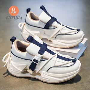 Chaussures Pour Hommes 2025 Trending Custom Logo Hombres Zapatillas Moda Nueva Plataforma masculina Suela gruesa Casual Chunky Running <span class=keywords><strong>Shoes</strong></span> - Product Image 3