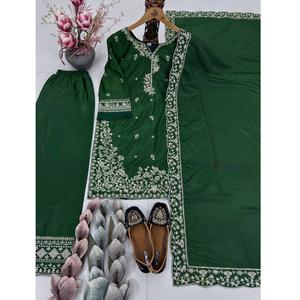 Ensemble Palazzo et Dupatta de Fournisseur Indien – Tenue Ethnique Festive et de Mariage Haut de Gamme Disponible pour la Vente en Gros - Product Image 1