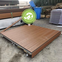 Système de terrasse extérieure moderne à clic facile à installer, de haute qualité, en WPC, antidérapant, résistant à l'humidité, modulaire