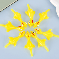 Nouveauté 2025 Jouets anti-stress Fidget Toys en TPR : Catapulte volante collante en forme de dinde, Poulet extensible doux pour les doigts, Lanceur de poussins à lance-pierre