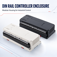 255*110*65mm Din Rail Electronic Instrument Enclosures PLC Plastic Shell Control Housing Project Case Din Rail Panel Case