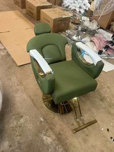 Fauteuil de Barbier Semi-Inclinable avec Pompe Hydraulique, Qualité Supérieure, Moderne et Antirouille, Idéal pour Salons de Beauté, Coiffure et SPA - Fournisseur Direct Usine - Product Image 5