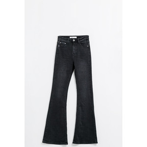 Jean évasé taille haute noir - Product Image 1