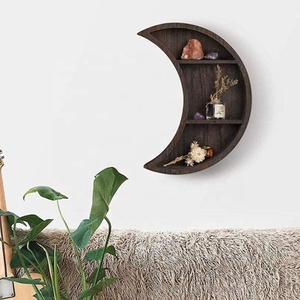 Étagères murales personnalisées, flottantes en forme de lune, pour le <span class=keywords><strong>bureau</strong></span>, la cuisine, la salle d'étude, le <span class=keywords><strong>rangement</strong></span> et l'été - Product Image 3