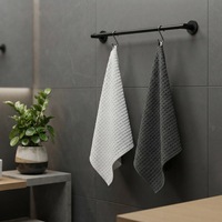 Chiffon de nettoyage de cuisine en microfibre blanc/gris, torchons épais à motif gaufré, lingettes à vaisselle ultra absorbantes 30*30cm