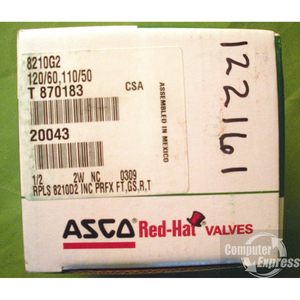 Vanne Asco 8210G2 à 2 voies, sortie 0,5 pouce, laiton, acier inoxydable, vanne de régulation 200 PSI - Product Image 3