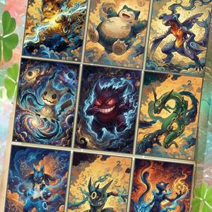 Tarjetas de Arte Cómico Personalizadas al por Mayor, Tarjetas de Arte Eif Baby Pokemoned, Versión en Inglés, Primera Edición, Caja Misteriosa, Paquete de Refuerzo - Product Image 6
