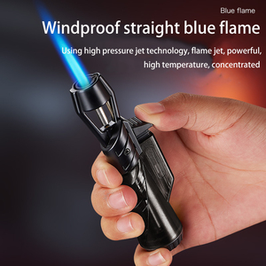 Debang xì gà nhẹ hơn với sức mạnh tuyệt vời ngọn lửa butan Windproof <span class=keywords><strong>Torch</strong></span> nhẹ hơn bơm lại khí cho hút thuốc đóng gói trong hộp quà tặng - Product Image 5