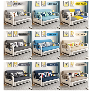 Sofá <span class=keywords><strong>Cama</strong></span> Extraíble Moderno de Alta Calidad con Sillón, Sofá Convertible de Tres Plazas - Product Image 2