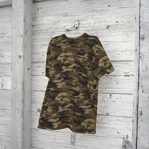 Camiseta de Mujer 100% Algodón, Corte Regular, Ligera, Secado Rápido, Transpirable, Lisa, Teñida, con Decoración de Logotipo Tejido, Informal de Verano - Product Image 3