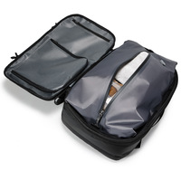 Mochila Duradera para Portátil de Negocios, Diseño Simple con Cierre Oxford, Impermeable, Autocompresible, Puerto de Carga USB, Tamaño Estándar para Viajes