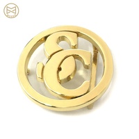Boucle de ceinture en métal avec lettres dorées, Design professionnel personnalisé, Logo de marque, en métal, 1 pièce