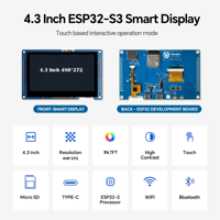 Module d'affichage tactile ESP32 4,3 pouces 480*272 RGB IPS avec prise en charge WiFi et BLE pour contrôle intelligent Ar-duino LVGL