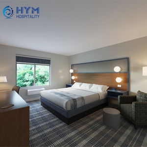 Juegos de Dormitorio de Hotel Modernos, Ecológicos, de Roble Macizo, Duraderos y de Alta Calidad, Precio al por Mayor, para Hoteles de 3 a 5 Estrellas, Tamaños King y Queen - Product Image 4