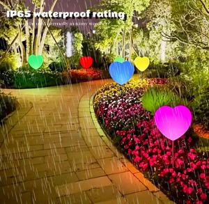 Lampada da Terra a LED a Forma di <span class=keywords><strong>Cuore</strong></span>, Luce Calda Dimmerabile, Tema Amore, Illuminazione per Esterni, Finestre, Decorazione Natalizia IP65 per Cortile - Product Image 4