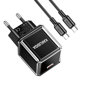 Kakusiga 20W <b>USB</b>-C PD Charger With 1M Type-C <b>Cable</b> For Fast <b>Charging</b> Devices - Product Image 3