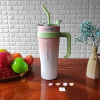 Botol Tumbler Flask Vakum Isolasi Stainless Steel Dinding Ganda Unik Lucu dengan Gagang, Harga Grosir Murah