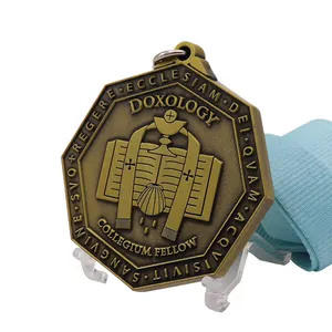 Produttori medaglie personalizzate e trofei chiavi sportive oro Sport miracolosa ciclismo nastro gancio metallo calcio medaglia 3D