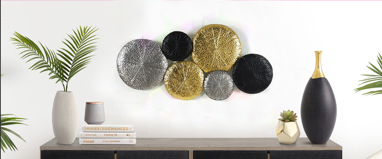 Metal Wall Decor Interior Home Accent Full Length Silver Black Gold 100X 52CM Metal Text for Home Decor · image 3