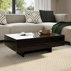 Mesa de Centro Rectangular de Alto Brillo, Directo de Fábrica BSCI, Mueble para Sala de Estar - Product Image 1