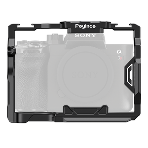 Cage de Caméra en Alliage d'Aluminium Plateforme Vidéo pour Appareil Photo Hybride Plein Format <span class=keywords><strong>Sony</strong></span> <span class=keywords><strong>A7R</strong></span> V/A7 IV - Product Image 1
