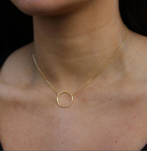 <span class=keywords><strong>Collana</strong></span> con Anello Rotondo, <span class=keywords><strong>Collana</strong></span> Corta Circolare, Choker Dorato Stile Slave - Product Image 2