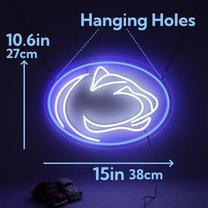 Letrero LED de neón de Penn State, ideal para decoración de habitaciones, cuartos de hombre, dormitorios universitarios, decoración de paredes, para aficionados al deporte. - Product Image 2