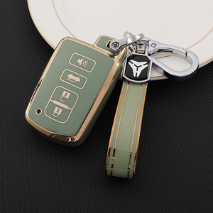 Coque de protection pour <span class=keywords><strong>clé</strong></span> de voiture en TPU souple de qualité supérieure pour Toyota Avalon camry COROLLA RAV4 Grand Highlander porte-clés sac porte-clés - Product Image 5