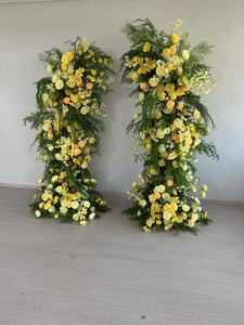 Arco de Flores Redondo Artificial de Seda para Bodas de Otoño, Centros de Mesa Rosados y Blancos, Decoración para Bodas, Graduaciones, San Valentín - Product Image 6