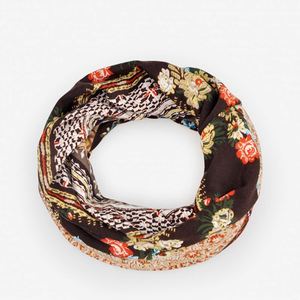 Gorro de algodón fino tipo jersey de fábrica, gorro holgado multiusos, gorro con estampado, bufanda de doble uso para mujer, regalo promocional en stock - Product Image 2